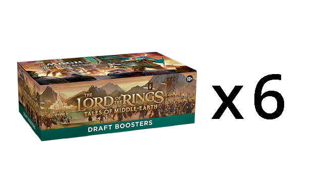 MTG Lord of the Rings: Tales of Middle-earth DRAFT Booster CASE (6 DRAFT Booster Boxes)